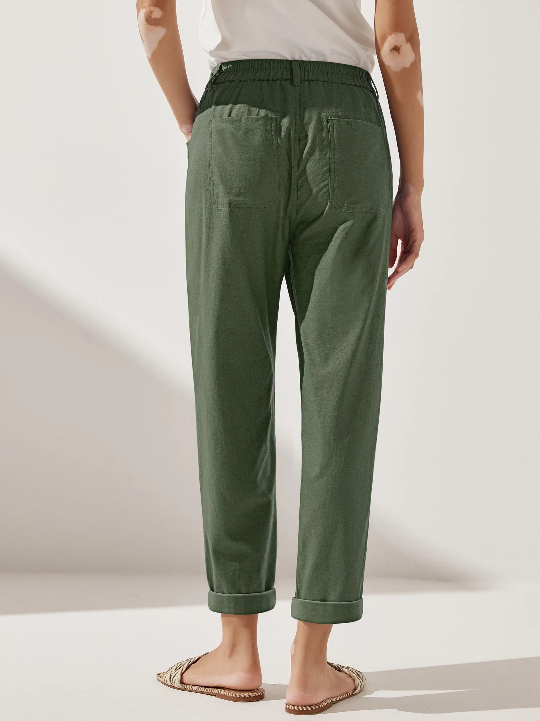 Heidi - Pantalones de Lino Favorecedores