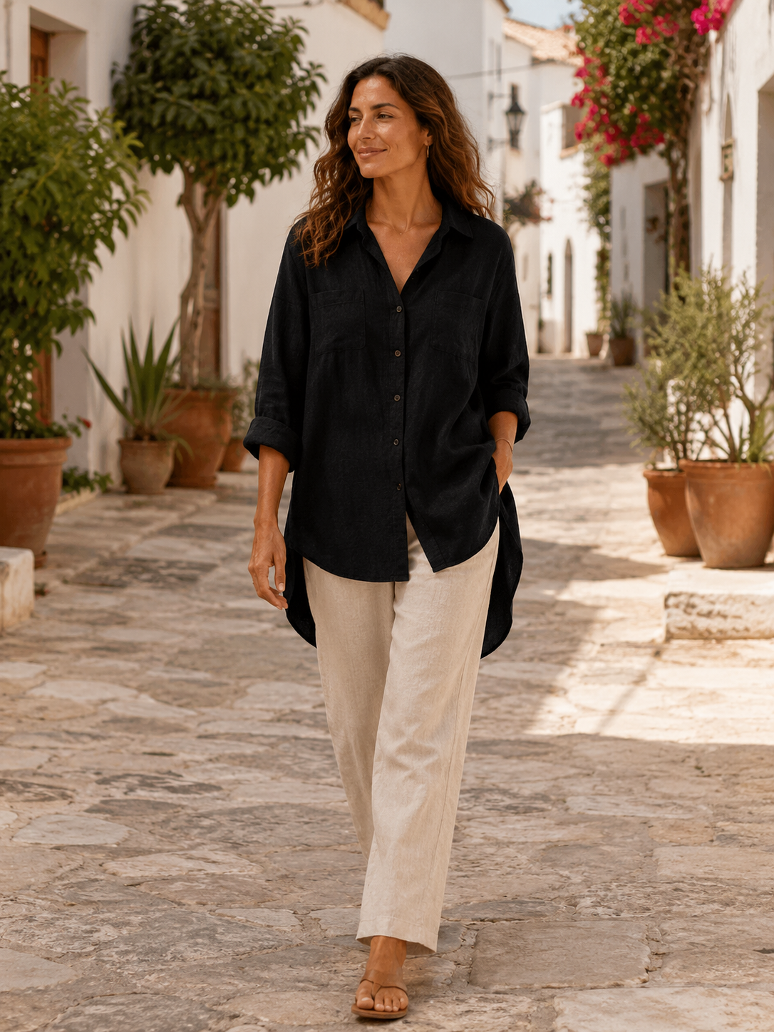 Alba - Camisa Holgada Favorecedora
