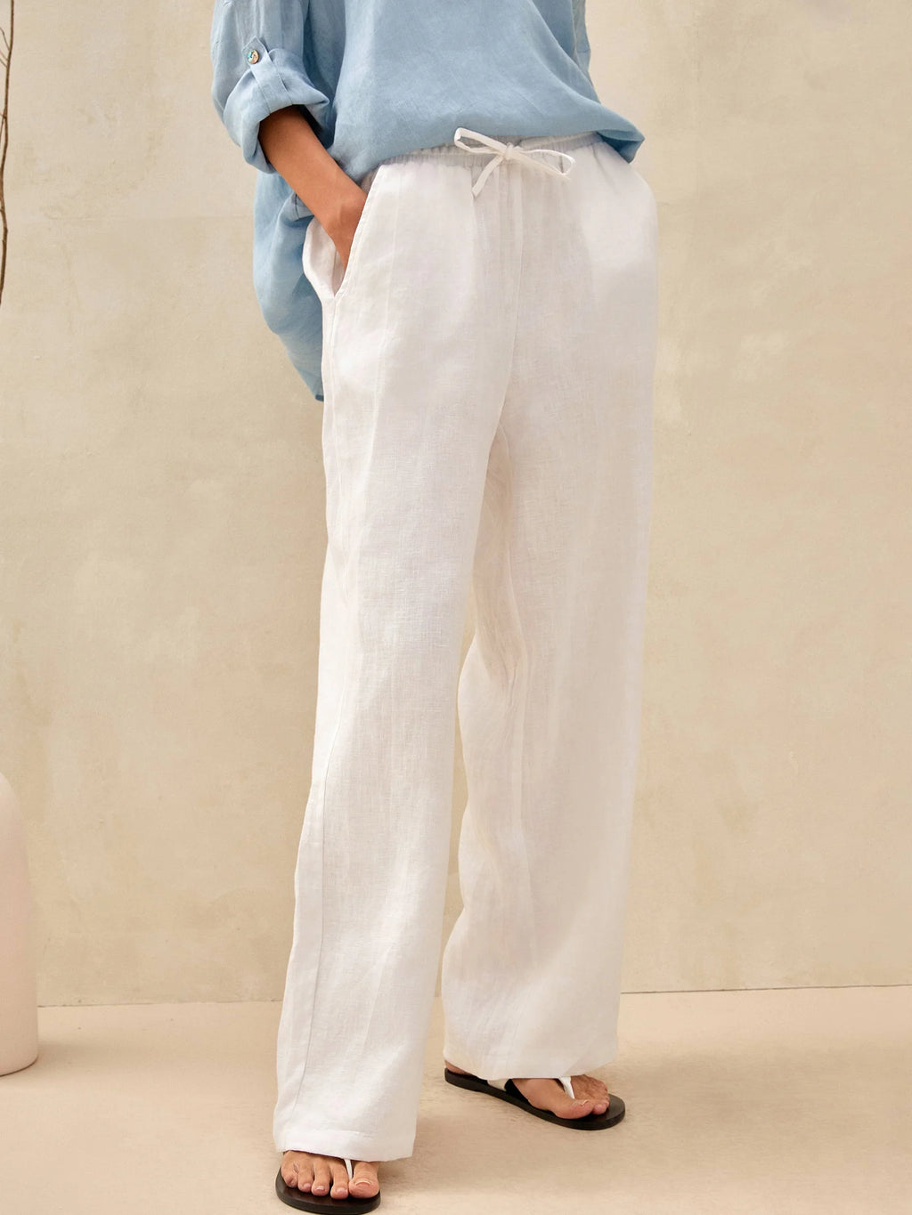 Lyon - Pantalones de Lino 100% favorecedores