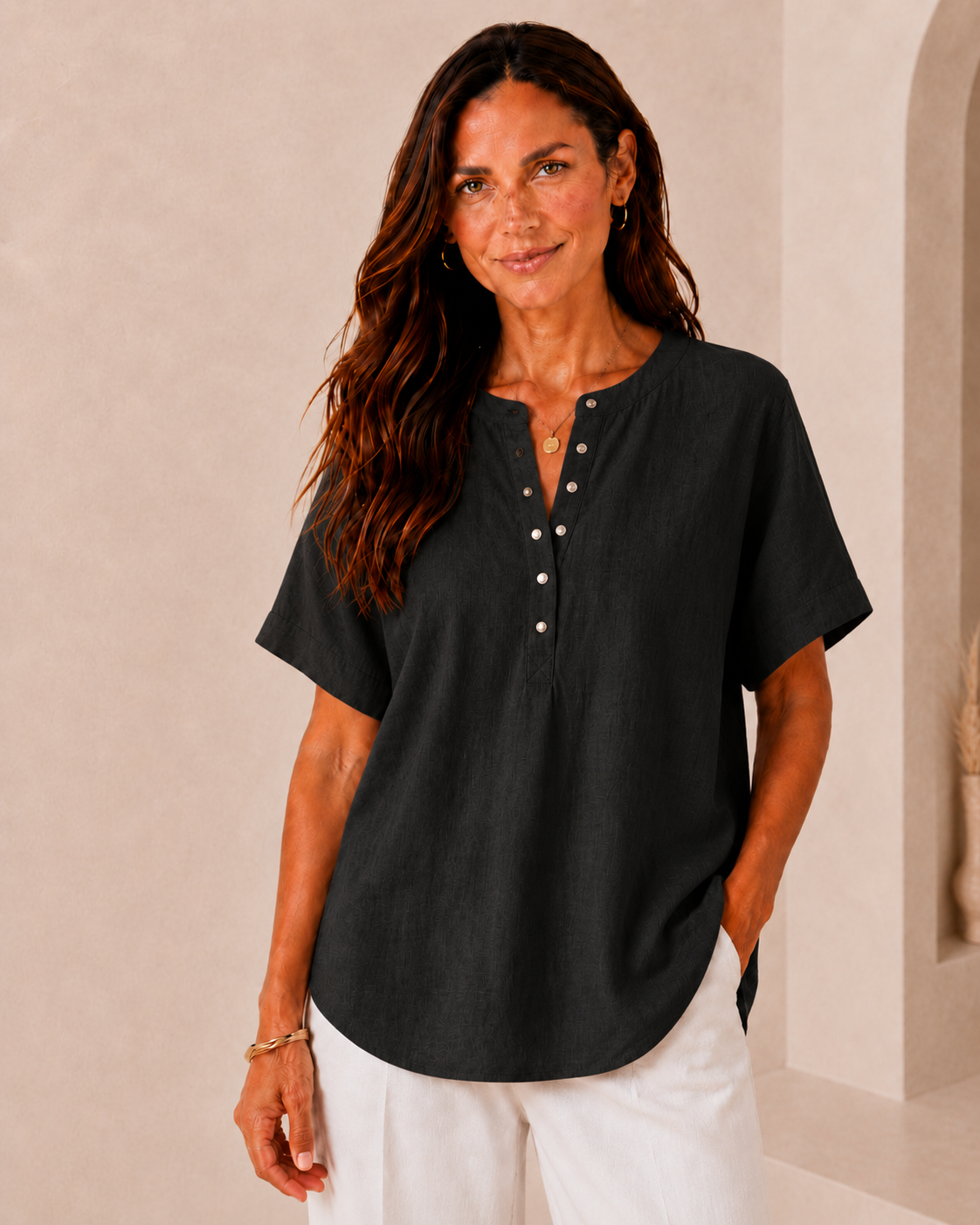 Alejandra - Blusa Favorecedora Versátil