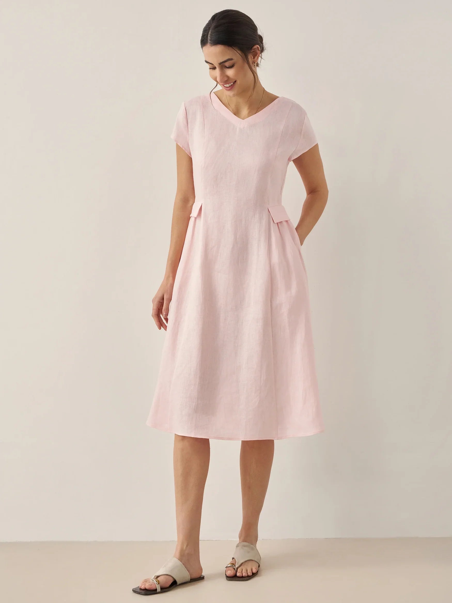 Alexa - Vestido de verano con escote en V