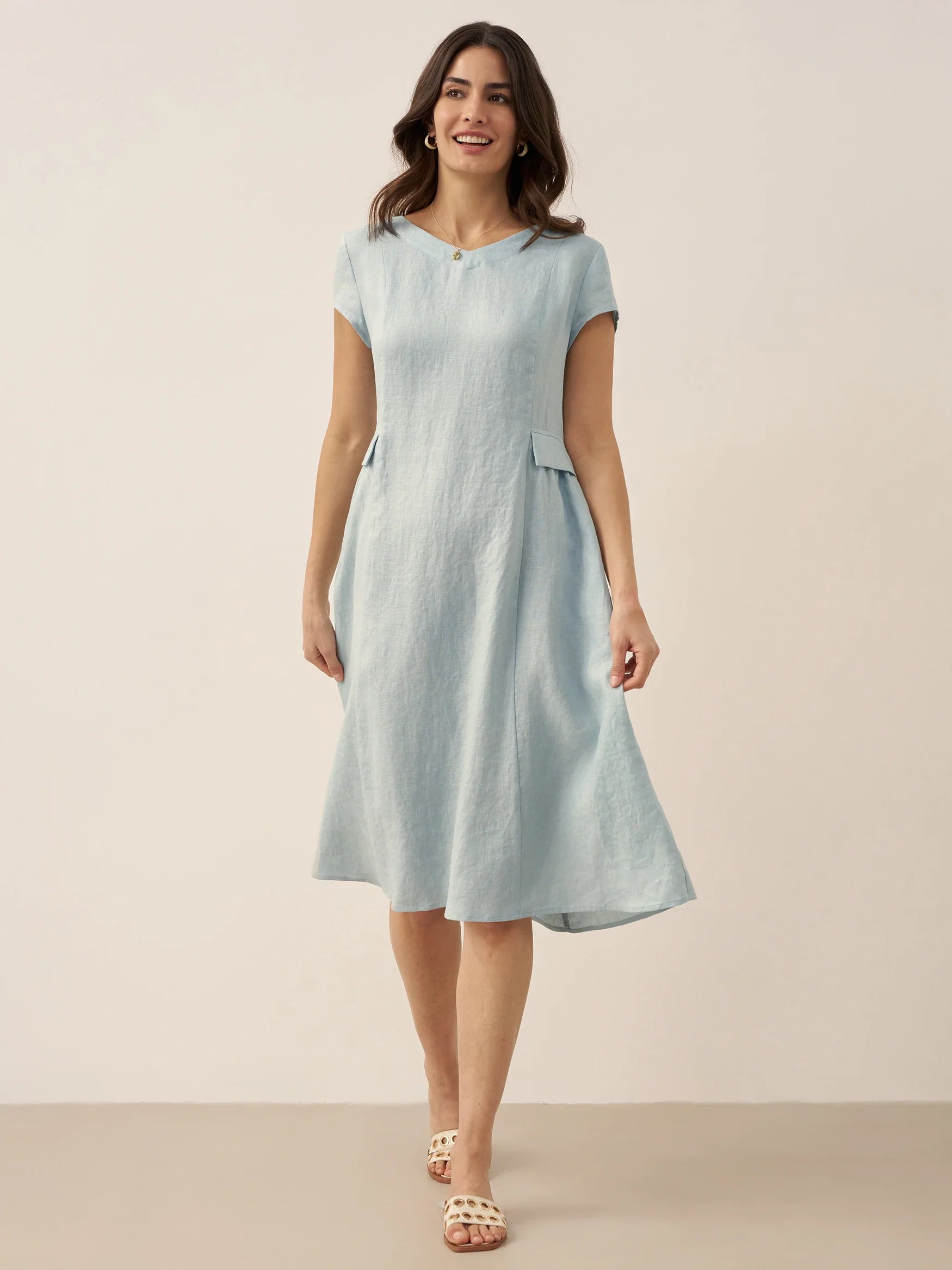 Alexa - Vestido de verano con escote en V