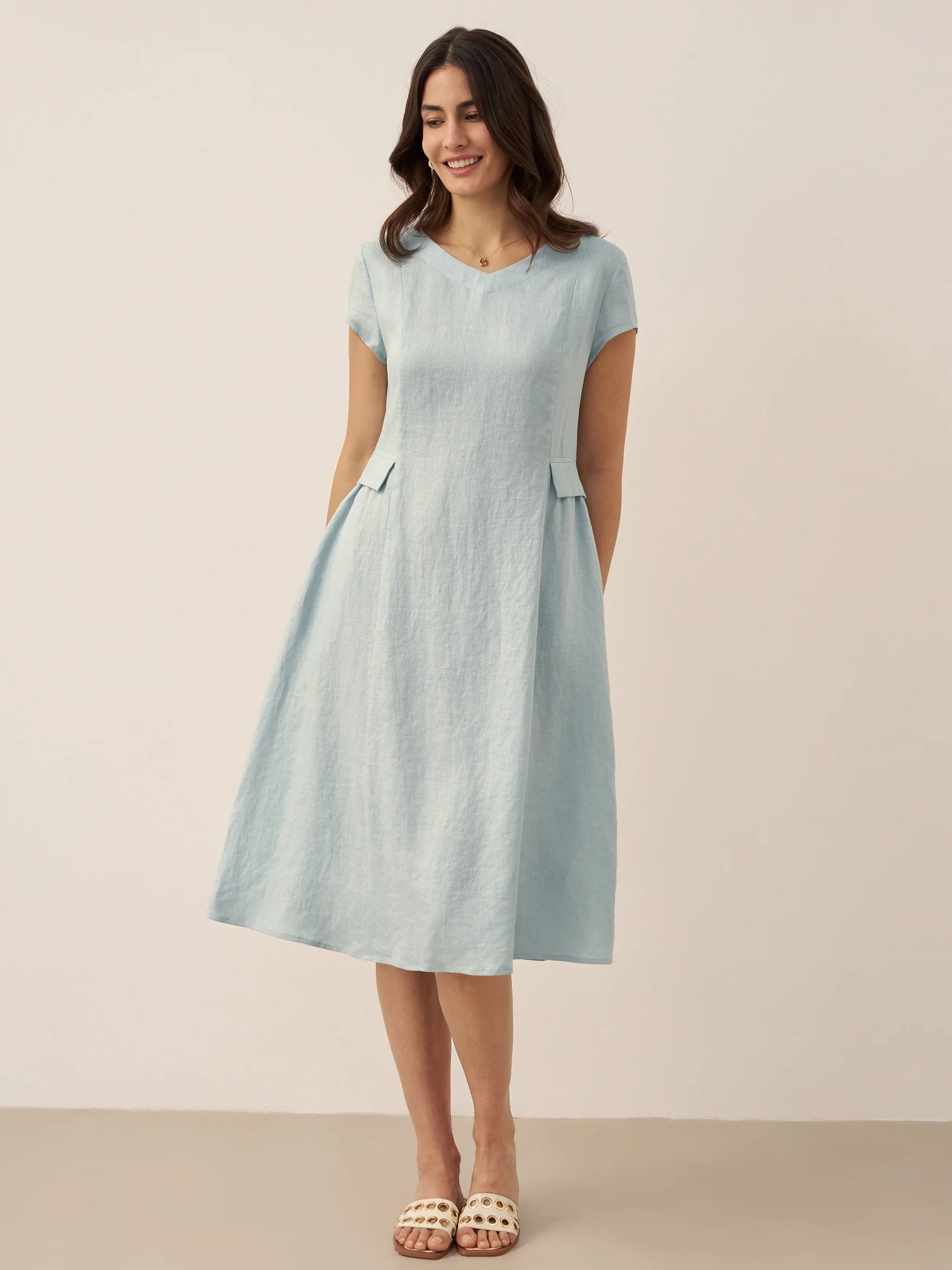 Alexa - Vestido de verano con escote en V