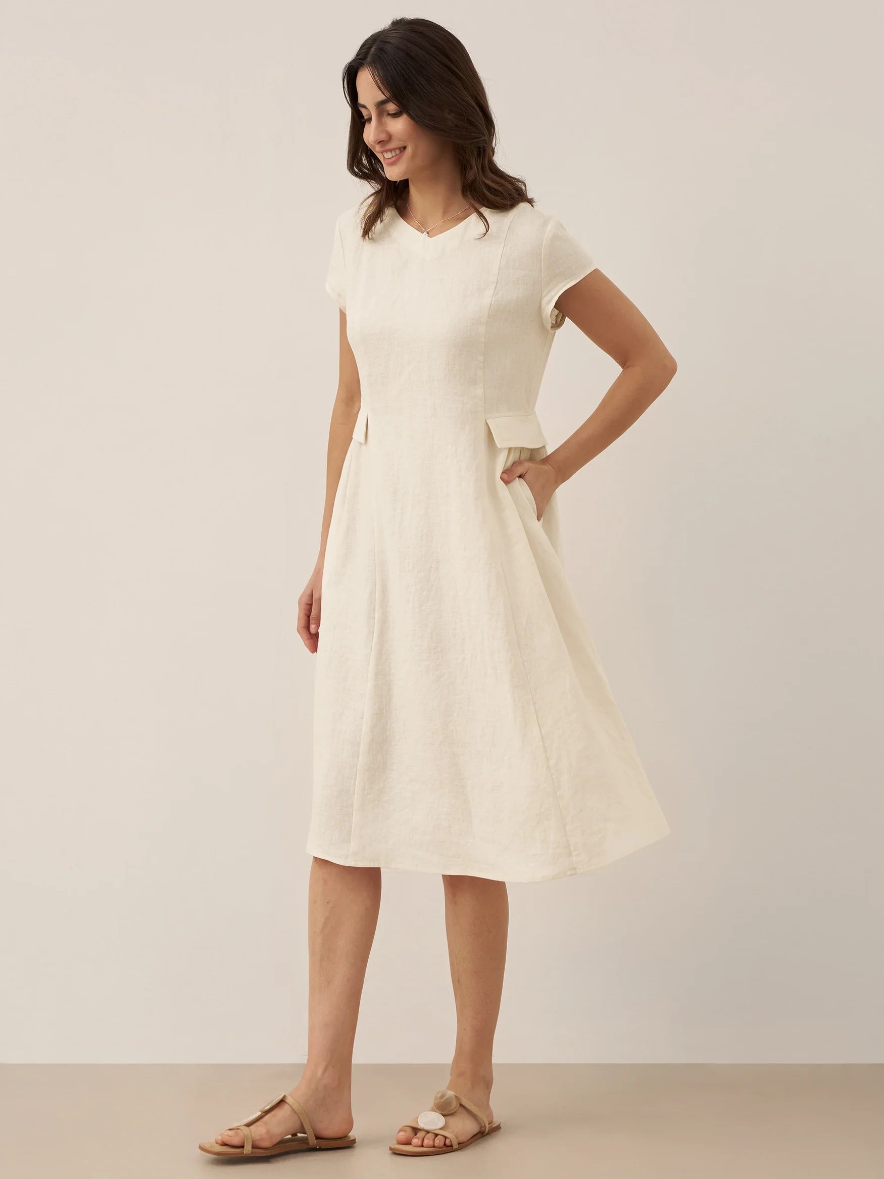 Alexa - Vestido de verano con escote en V
