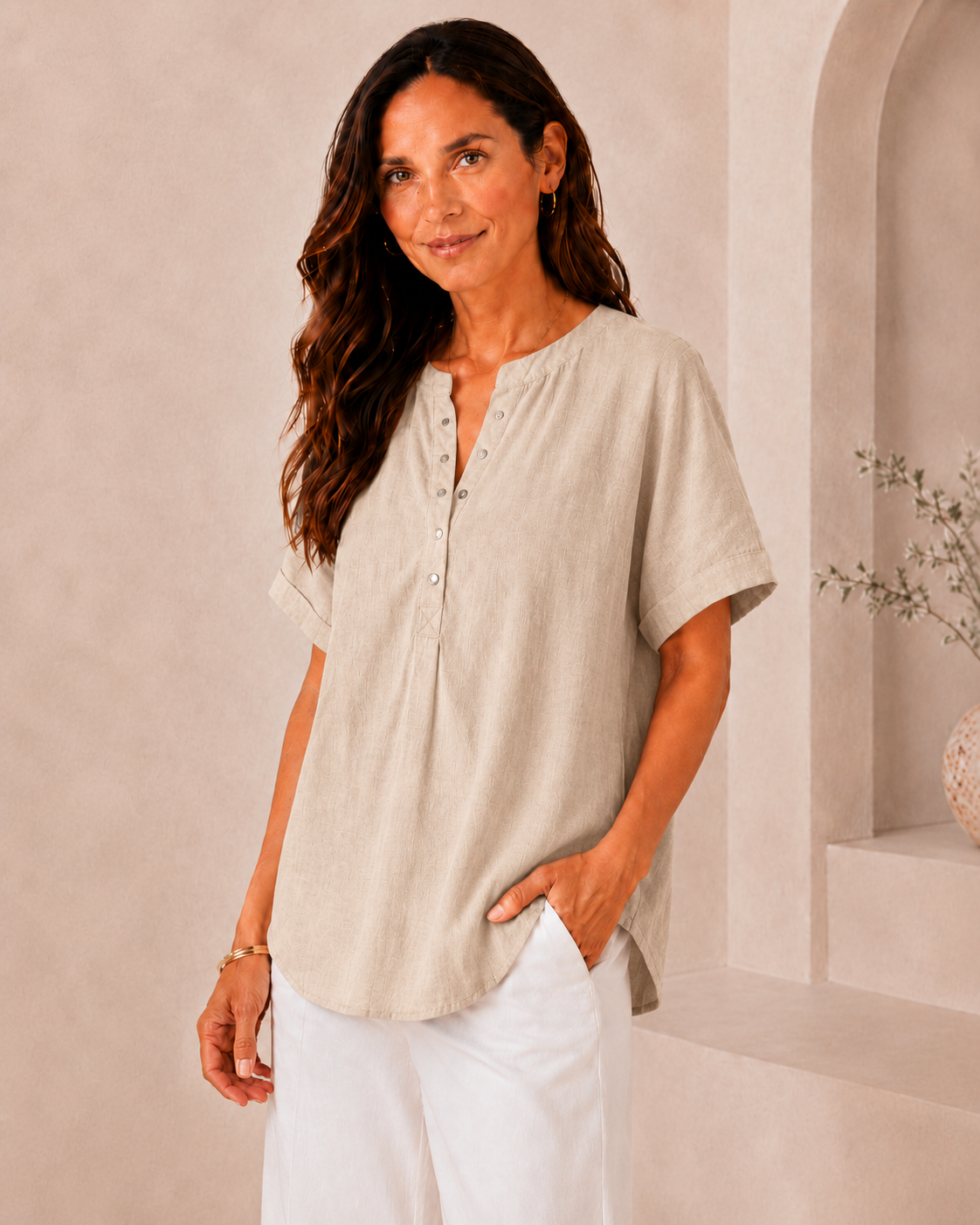 Alejandra - Blusa Favorecedora Versátil