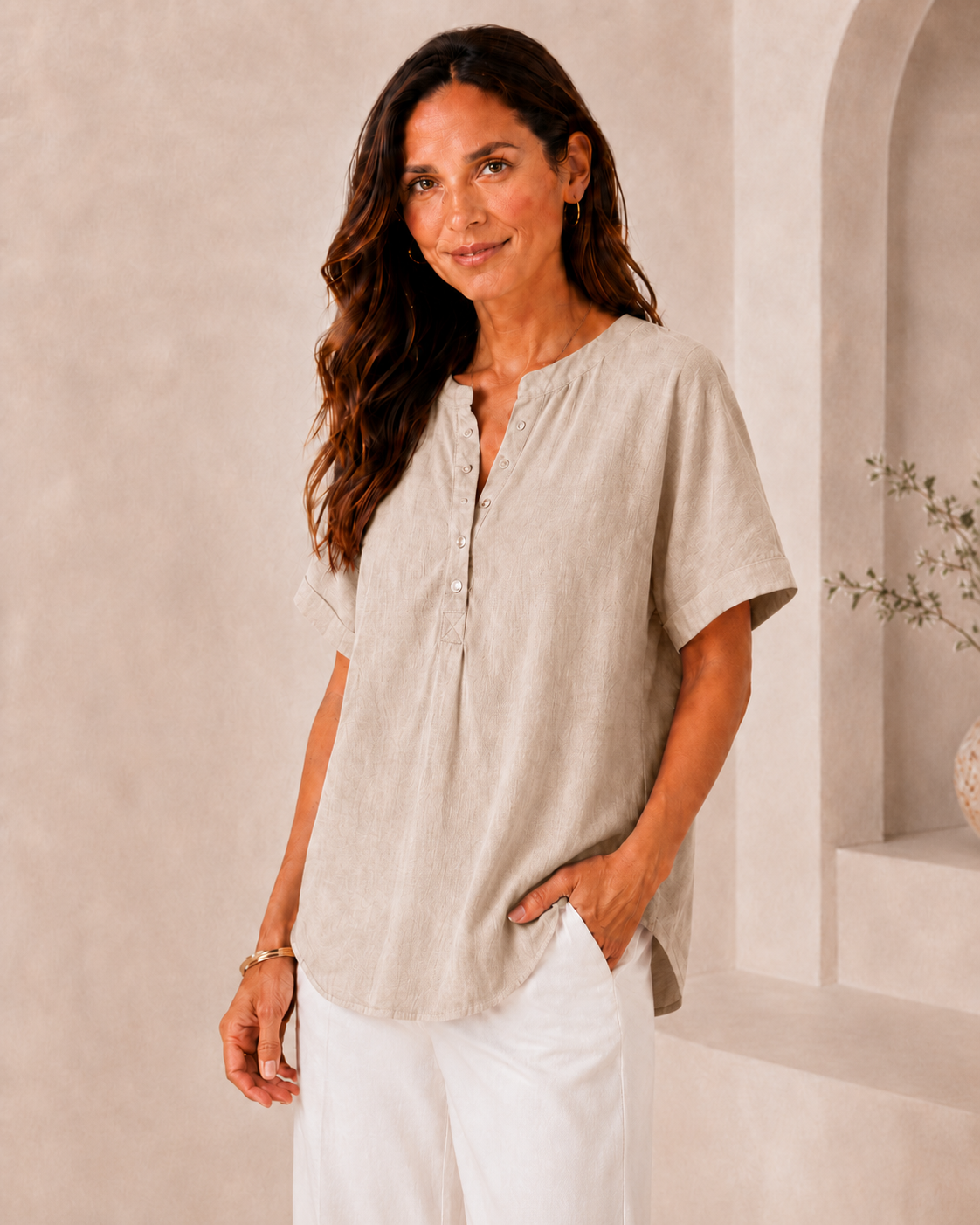 Alejandra - Blusa Favorecedora Versátil