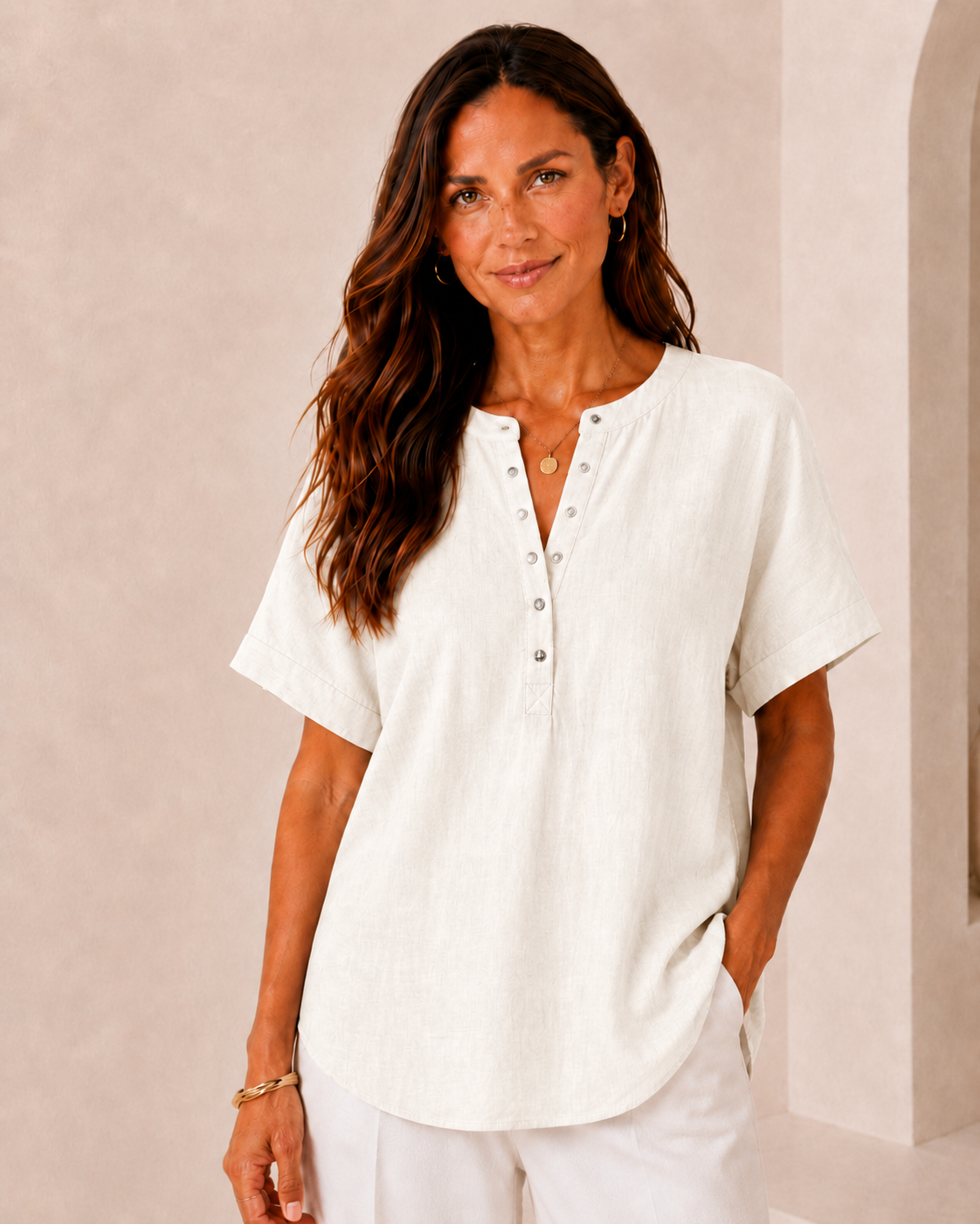Alejandra - Blusa Favorecedora Versátil