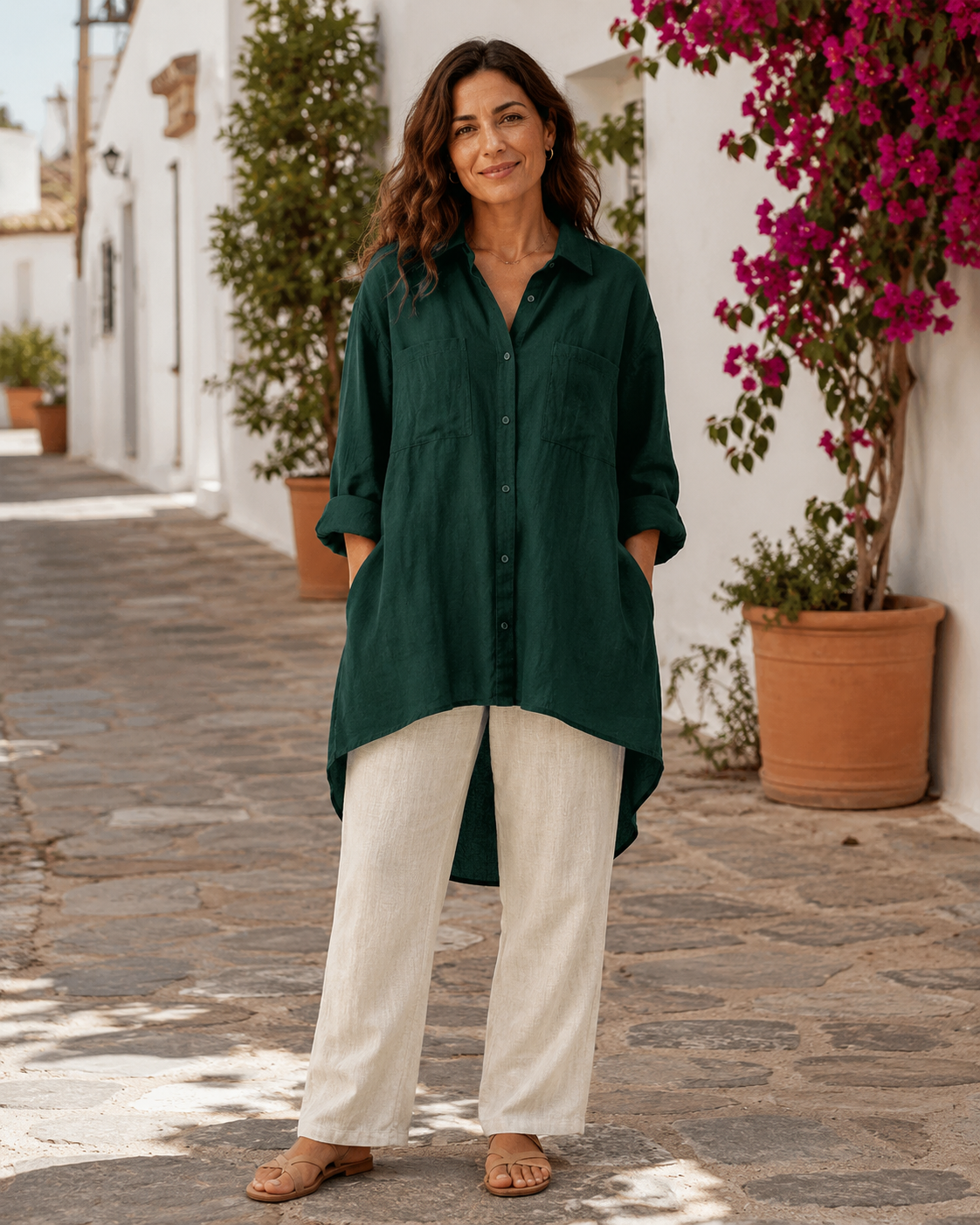 Alba - Camisa Holgada Favorecedora