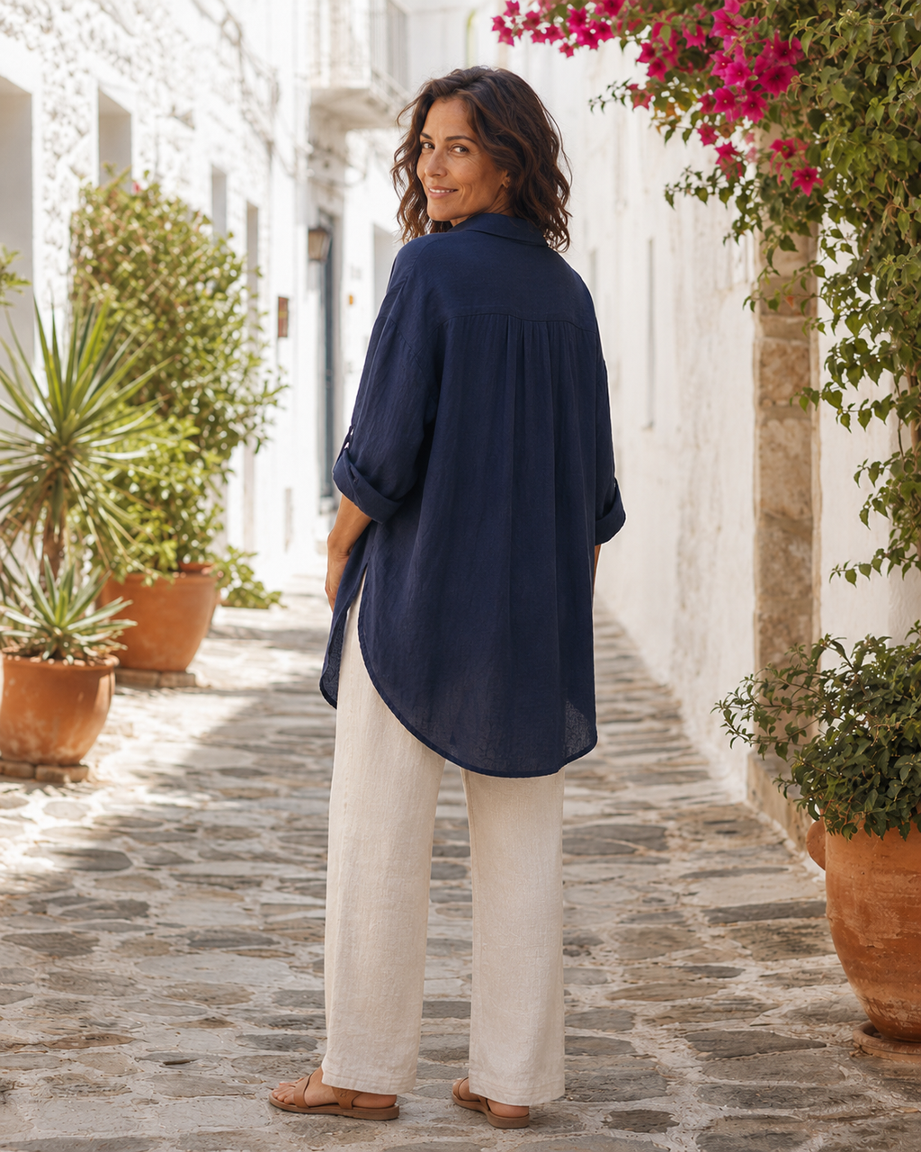 Alba - Camisa Holgada Favorecedora