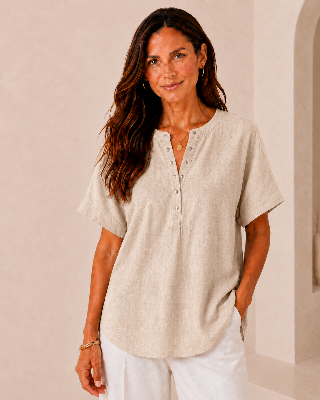 Alejandra - Blusa Favorecedora Versátil