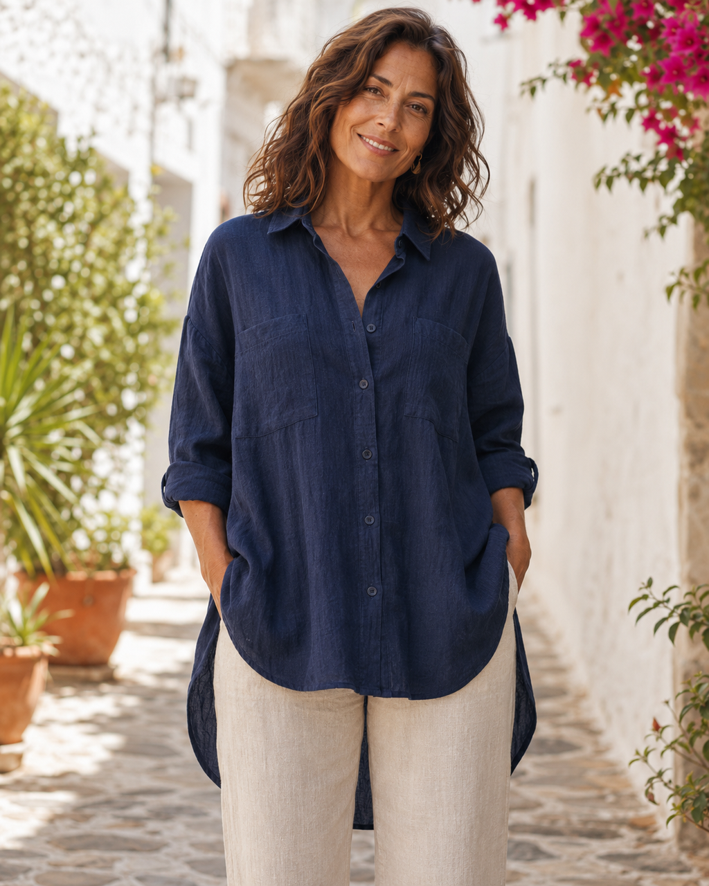 Alba - Camisa Holgada Favorecedora