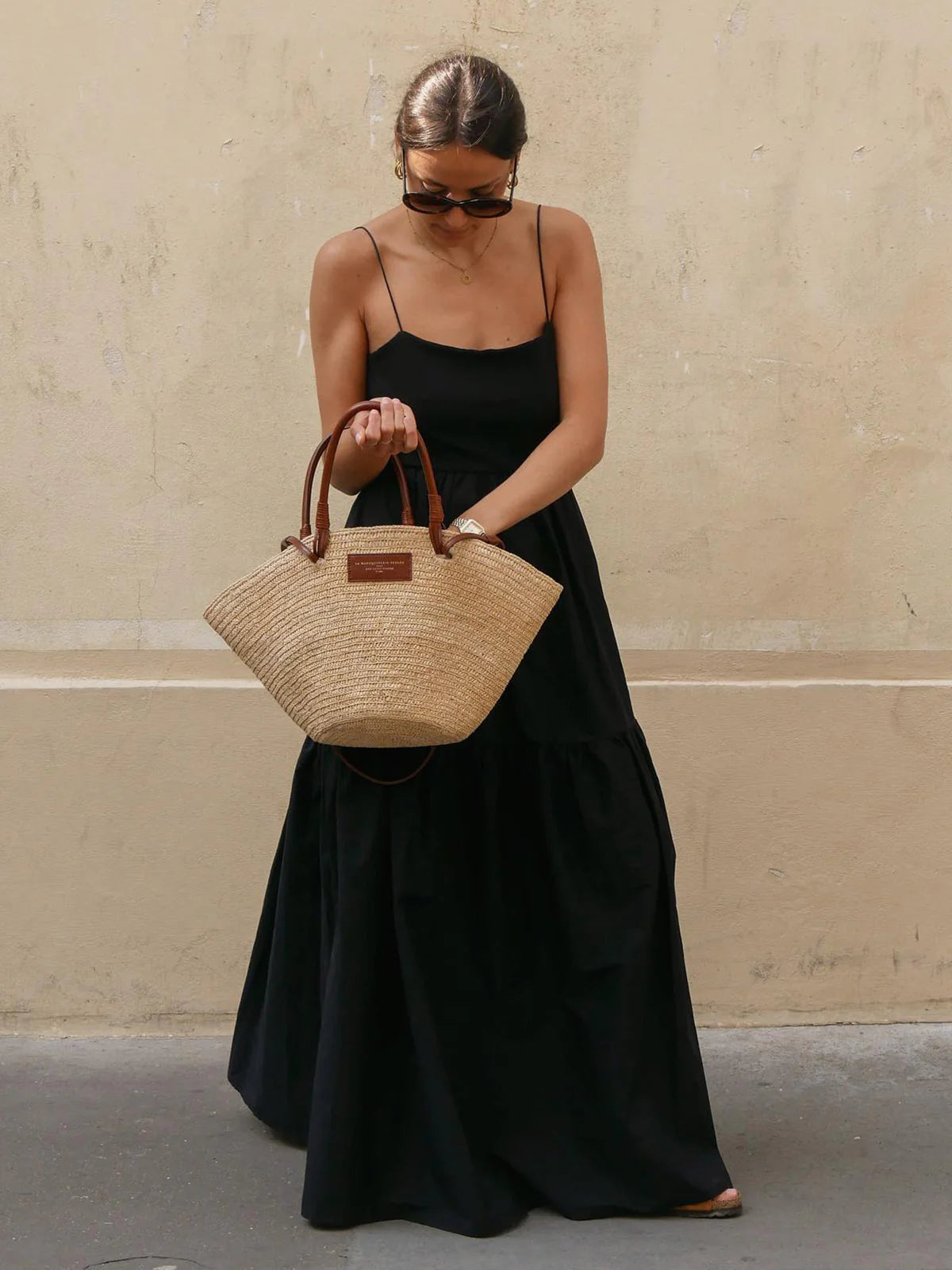 Lucía - Vestido largo liso espalda descubierta