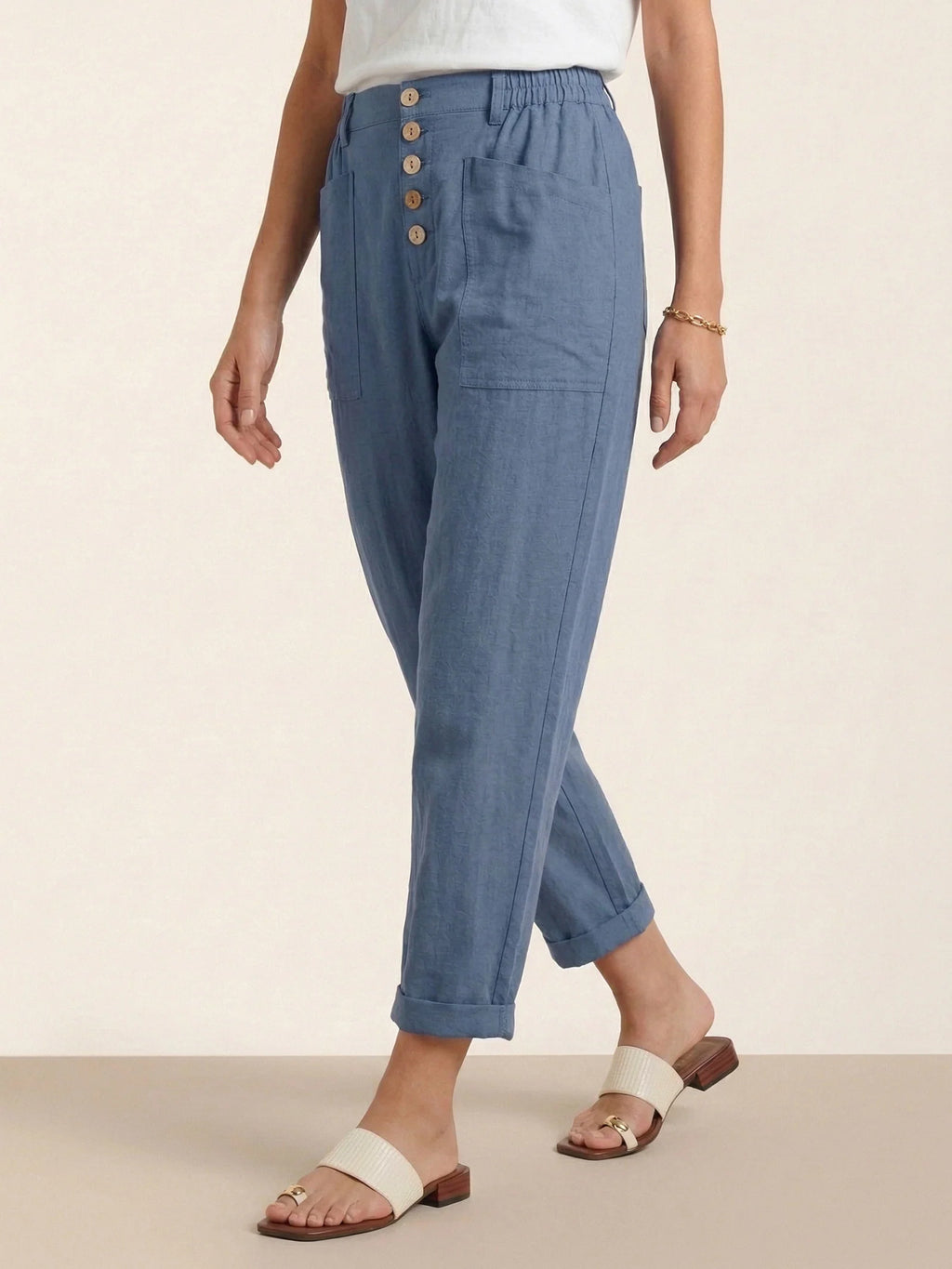 Heidi - Pantalones de Lino Favorecedores