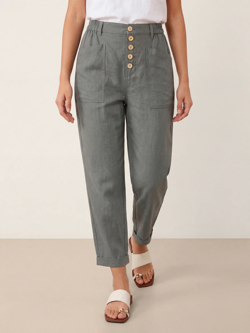 Heidi - Pantalones de Lino Favorecedores