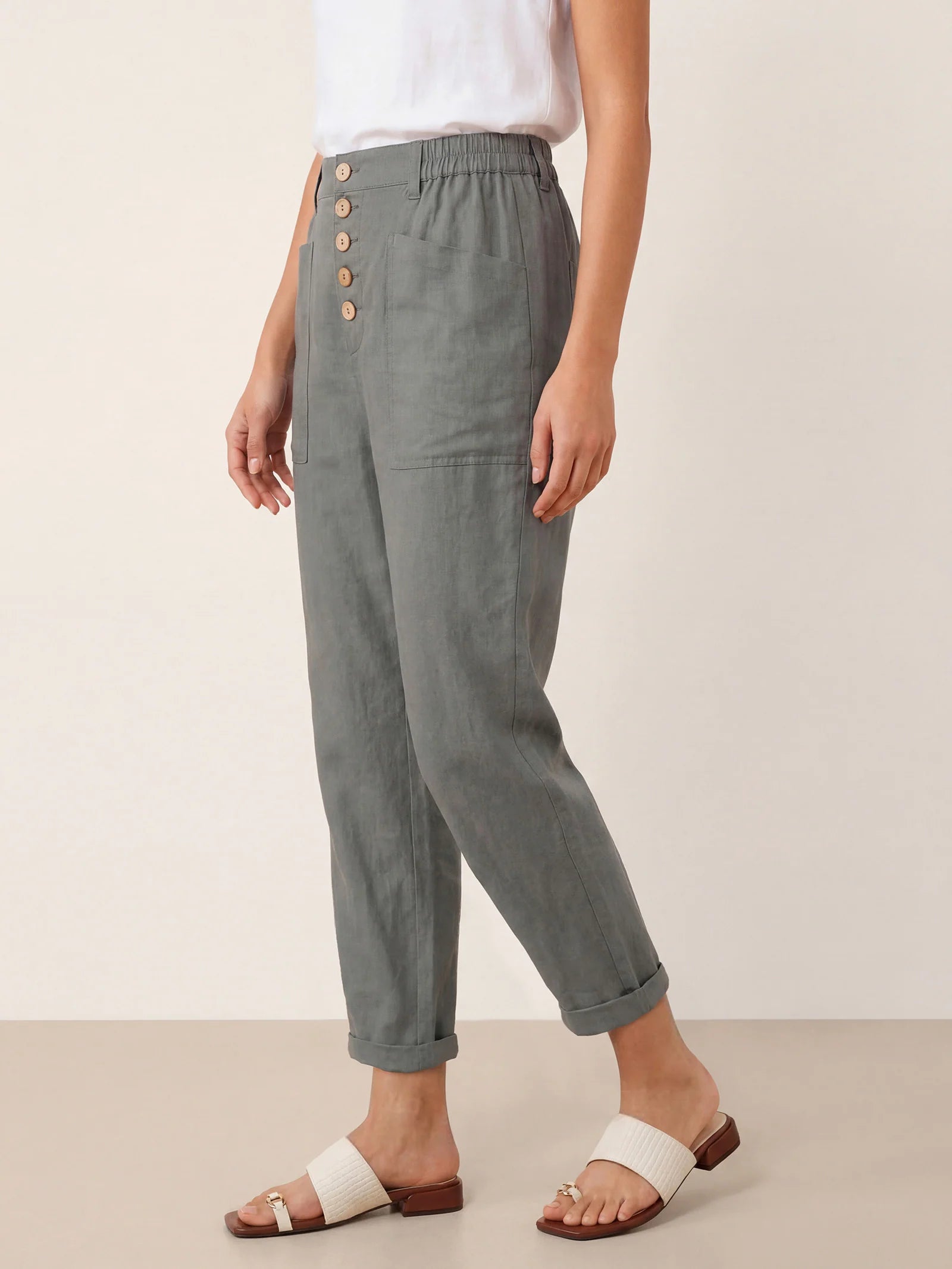 Heidi - Pantalones de Lino Favorecedores