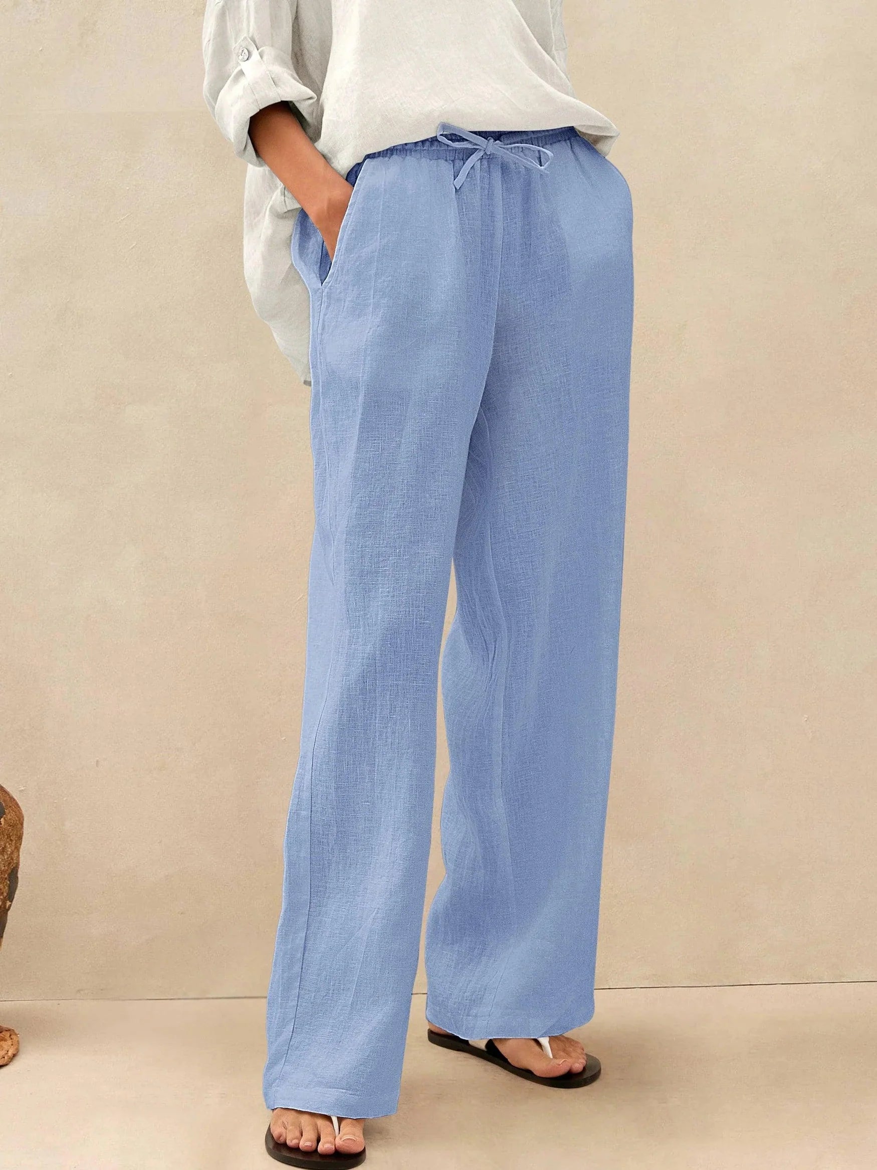 Lyon - Pantalones de Lino 100% favorecedores