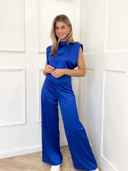Ángeles - Mono elegante versátil favorecedor satinado