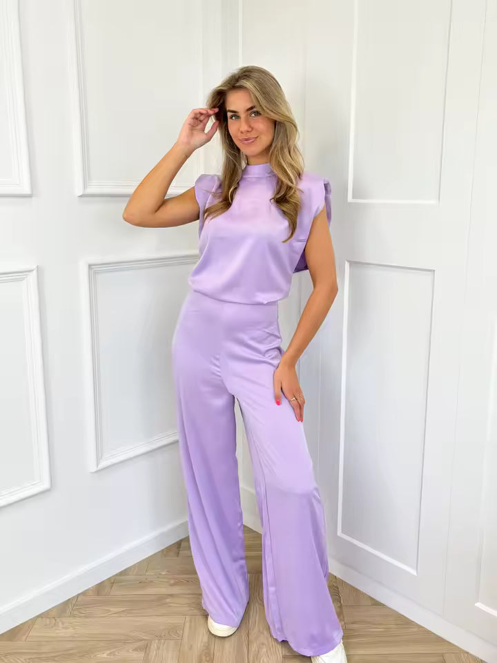 Ángeles - Mono elegante versátil favorecedor satinado