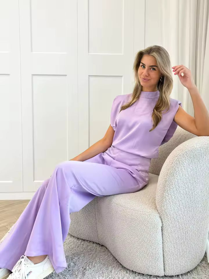 Ángeles - Mono elegante versátil favorecedor satinado