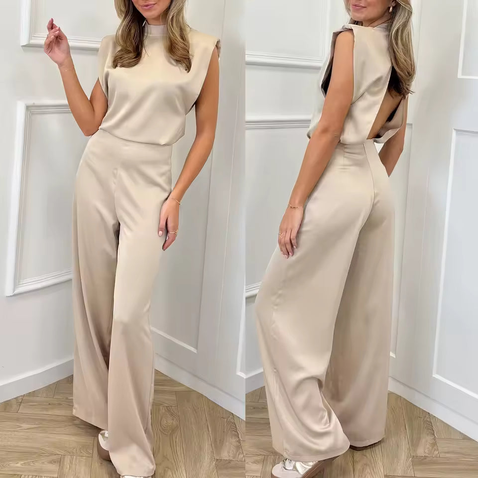 Ángeles - Mono elegante versátil favorecedor satinado