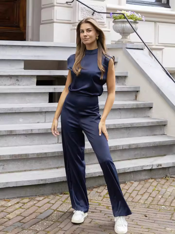 Ángeles - Mono elegante versátil favorecedor satinado