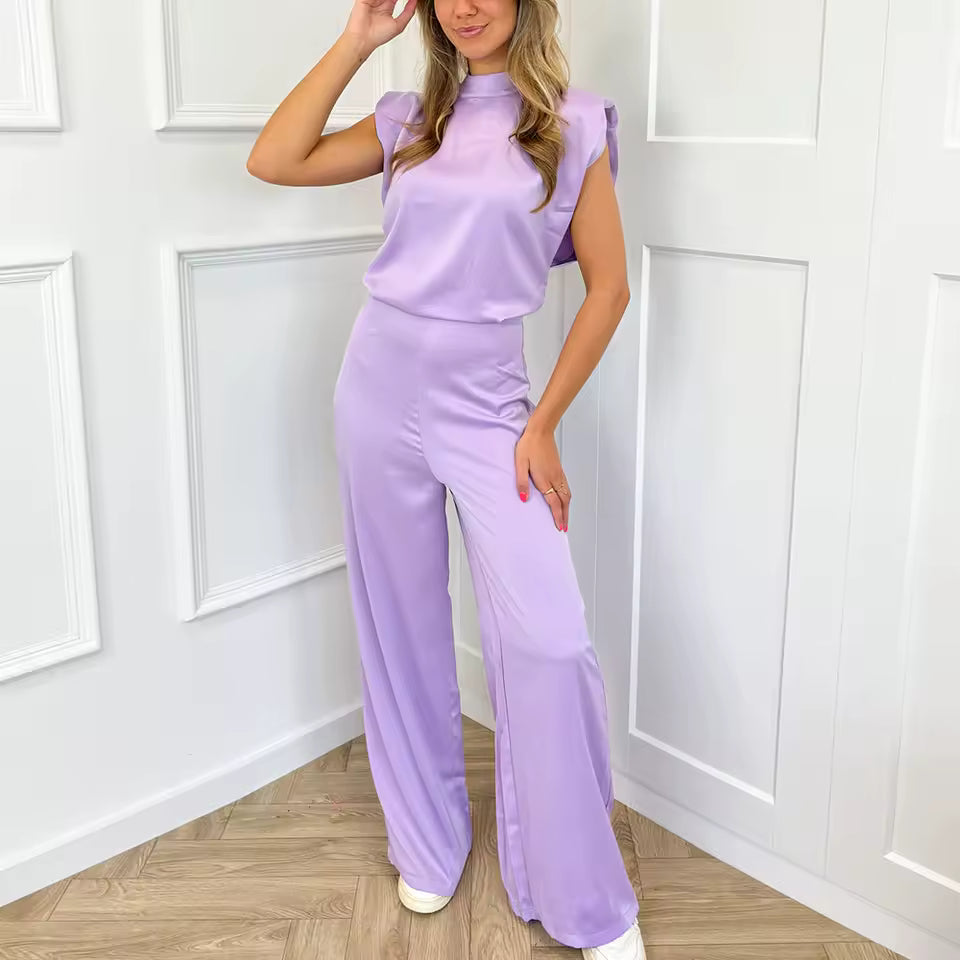 Ángeles - Mono elegante versátil favorecedor satinado