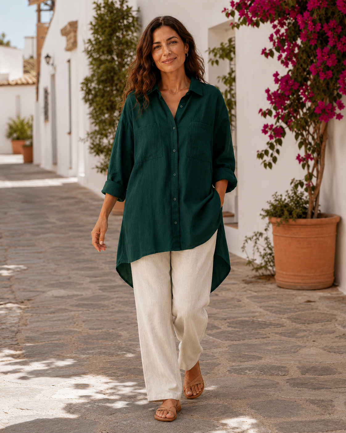 Alba - Camisa Holgada Favorecedora