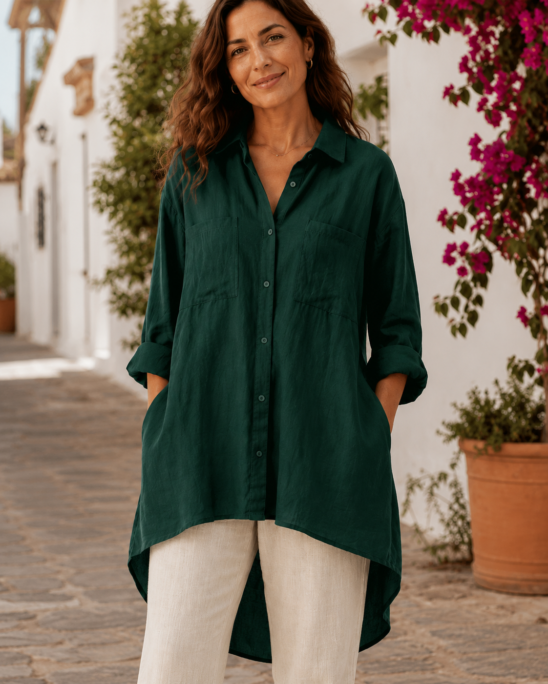 Alba - Camisa Holgada Favorecedora