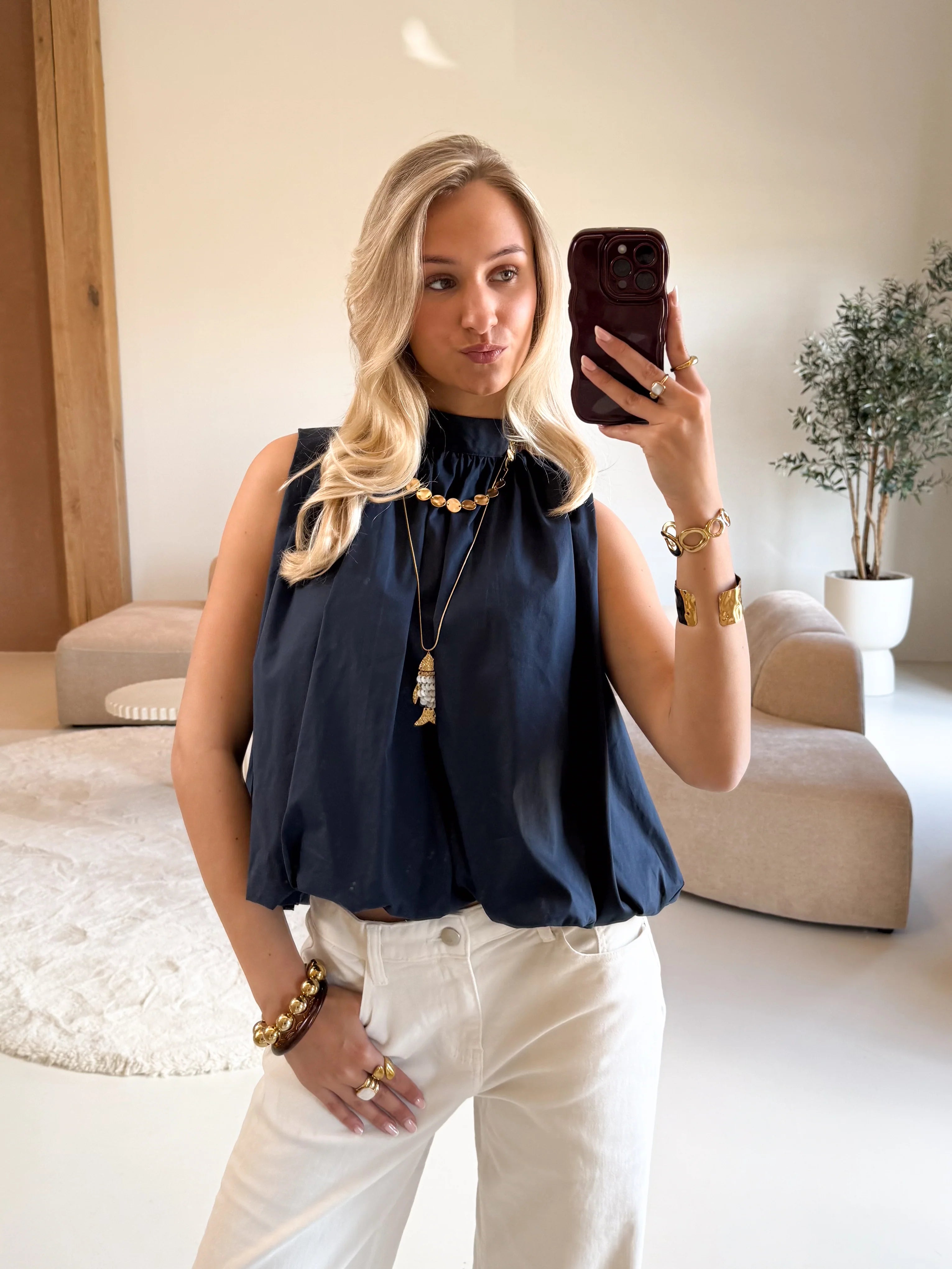 Sofía - Top Blusa Favorecedor