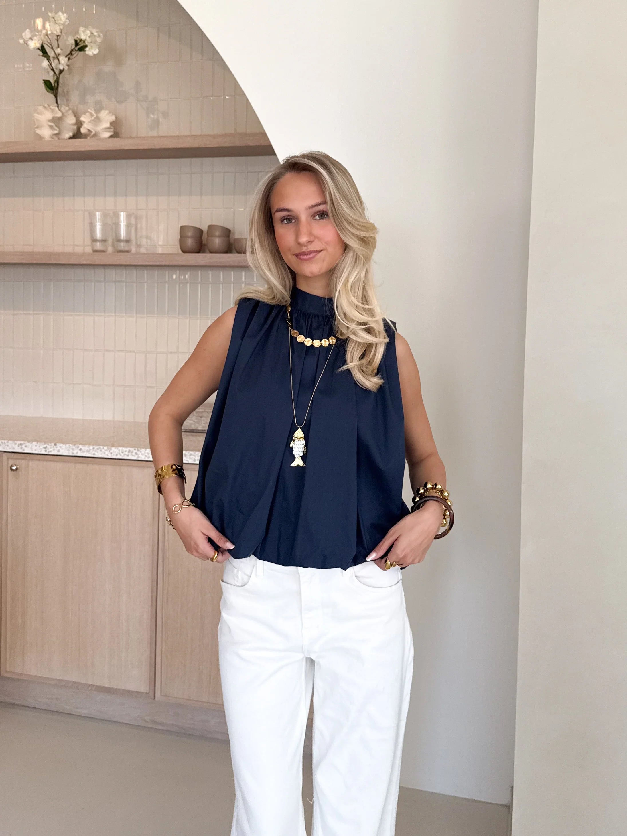 Sofía - Top Blusa Favorecedor